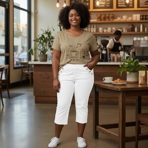 Counterparts White Capri Pants